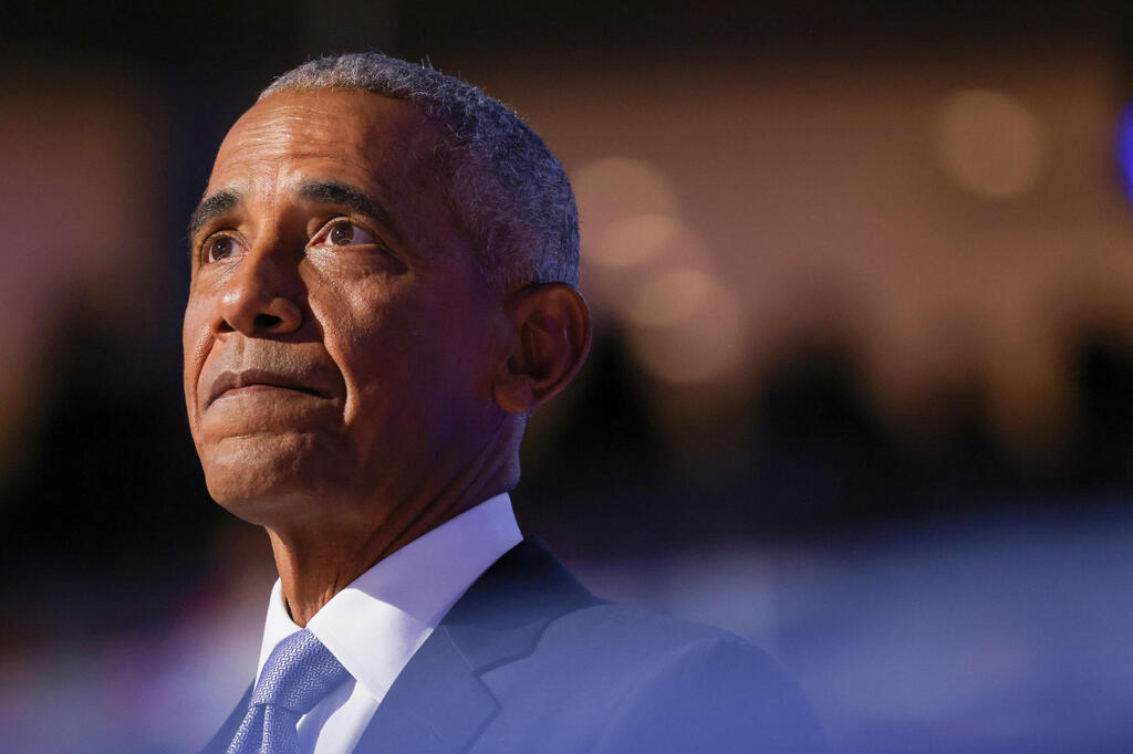 האמת שם בחוץ. ברק אובמה (צילום: רויטרס / REUTERS / Alyssa Pointer) ברק אובמה בוועידת הדמוקרטיה בשיקגו, ארה"ב