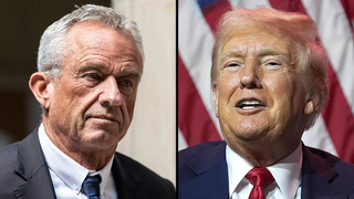 טראמפ ורוברט קנדי ג'וניור. ניסה לעצור את הפצת חיסוני הקורונה