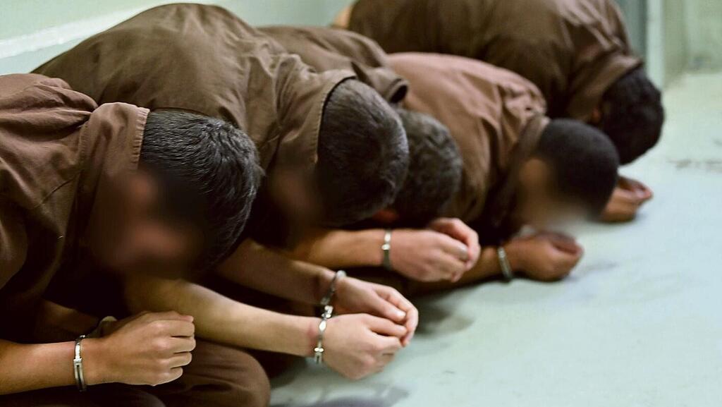 Заключенные террористы Нухбы (Фото: пресс-служба ШАБАСа) מחבלים מעזה בכלא הישראלי