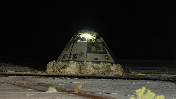 החללית לאחר הנחיתה