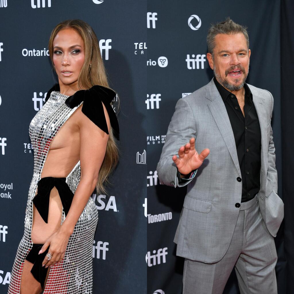 האקסית והבסטי. דיימון וג'ניפר לופז (צילום: Evan Agostini/Invision/AP) מאט דיימון ג'ניפר לופז