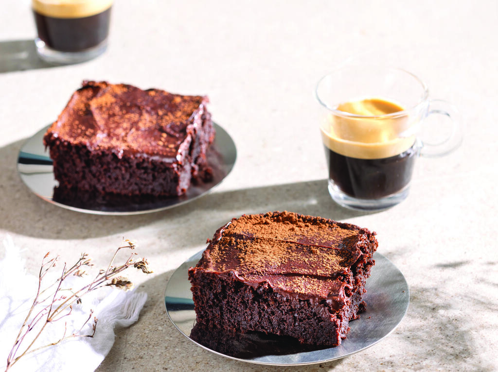 עוגת שוקולד־קפה  ללא סוכר וללא גלוטן