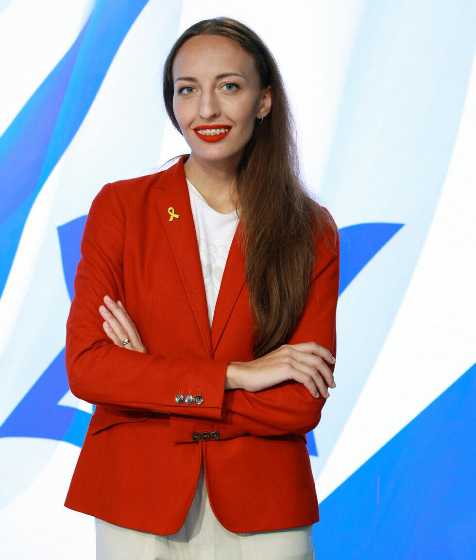 Сима Цур на съемках проекта "Вестей" "Герой года" (Фото: Авигайль Узи) Сима Цур на съемках проекта "Вестей" "Герой года"