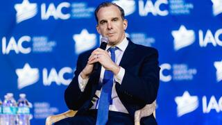 שליח ארה"ב למזרח התיכון ברט מקגורק בוועידה השנתית של ארגון הקהילה הישראלית-אמריקנית IAC בוושינגטון