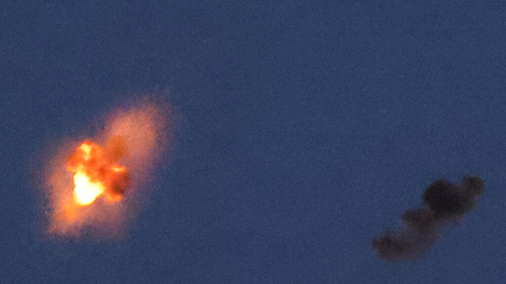 Iron Done inercepts rocket fire in northern Israel during the war (Photo: Jim Urquhart / Reuters) יירוטים בשמי הצפון