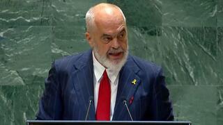 נאום ראש ממשלת אלבניה אדי ראמה באו"ם