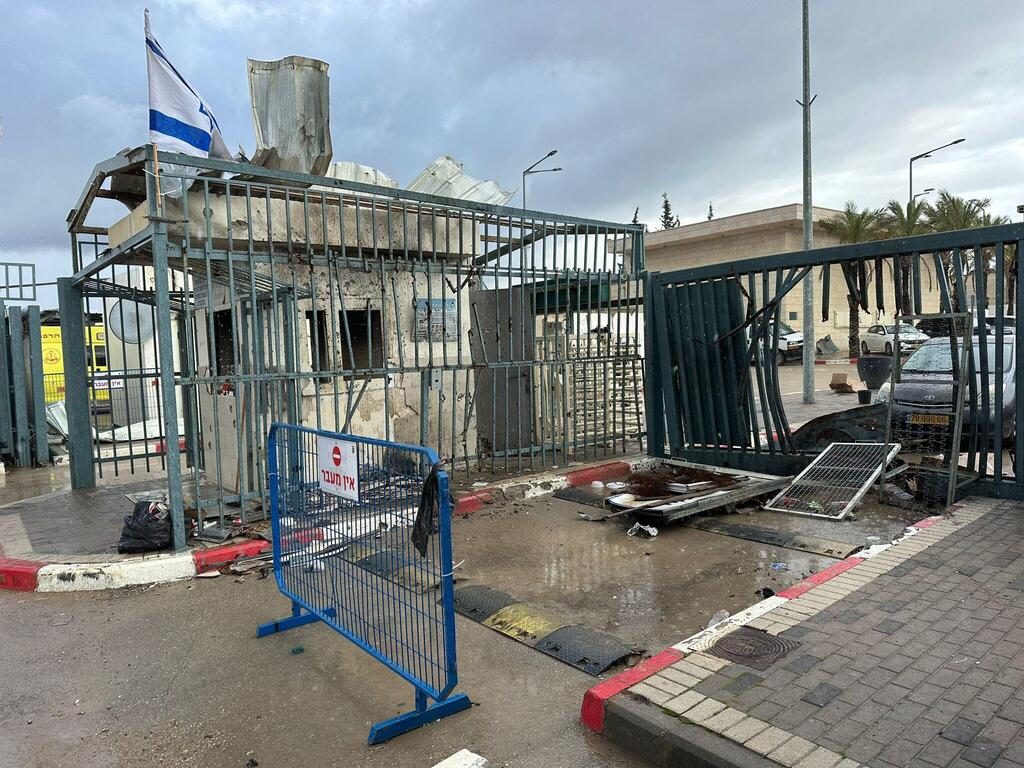 Erez crossing after Oct. 7 (Photo: Coordinator of Government Activities in the Territories) מעבר ארז אחרי 7 באוקטובר