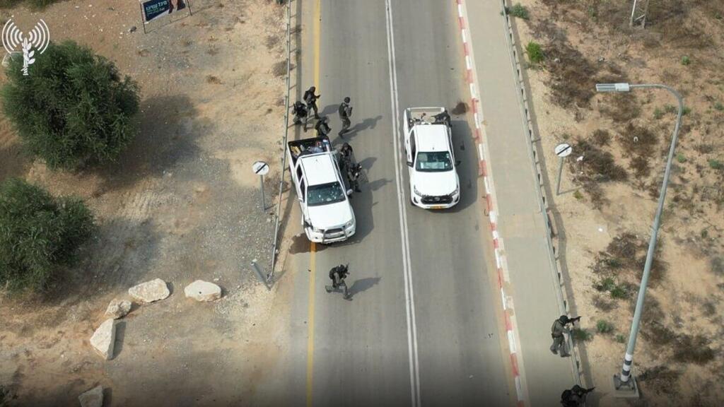 IDF security forces on October 7 (Photo: IDF Spokesperson's Unit) שנה לפרוץ מלחמת ׳חרבות ברזל׳: צה״ל מפרסם תיעודים בלעדיים מה-7 באוקטובר
