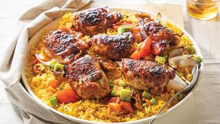 פאייה פרגיות ועגבניות (צילום: דני לרנר, סגנון: נעה קנריק) פאייה פרגיות ועגבניות