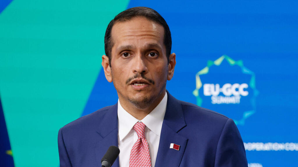 Qatari Prime Minister Mohammed bin Abdulrahman Al Thani (Photo: Ludovic MARIN / AFP) מוחמד א-תאני