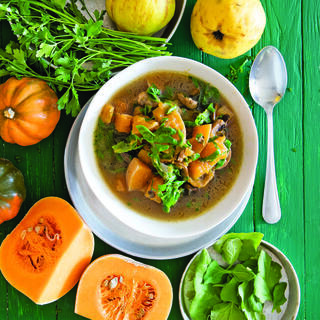 מרק פטריות תרד ודלורית