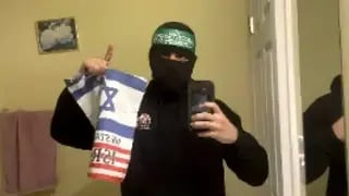 מוחמד חמאד בתמונה שפרסם ברשת