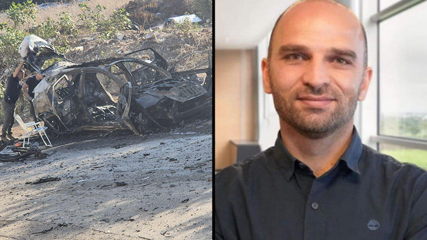  זיאד אבו מוך מנהל בית ספר תיכון בבאקה אל גרבייה שנרצח בפיצוץ מכונית, זירת פיצוץ הרכב בבאקה אל-גרבייה