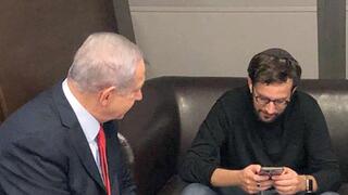 טופז לוק (מימין) ויונתן אוריך עם ראש הממשלה בנימין נתניהו