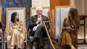 Dennis Prager (speaking) at the Mental Health IsReal conference in New York, New York (Photo: Shira Dicker/The Media Line) Dennis Prager (speaking) at the Mental Health IsReal conference in New York, New York