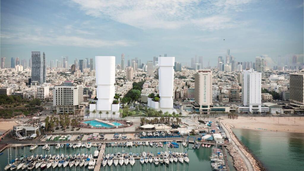 The Atarim Square redevelopment plan in Tel Aviv (Rendering: Yashar Architects) תוכנית כיכר אתרים בתל אביב