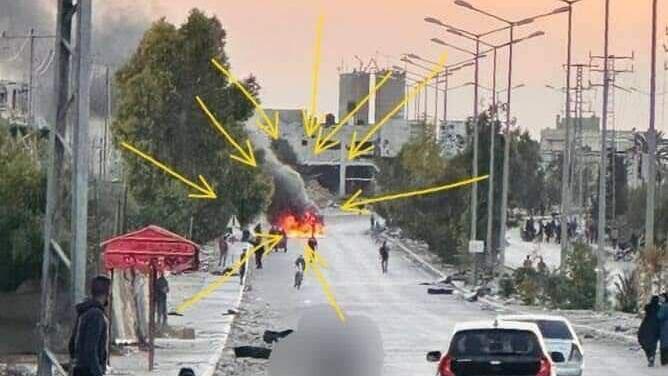 חמאס יורה RPG על גנבי הסיוע ההומניטרי בעזה