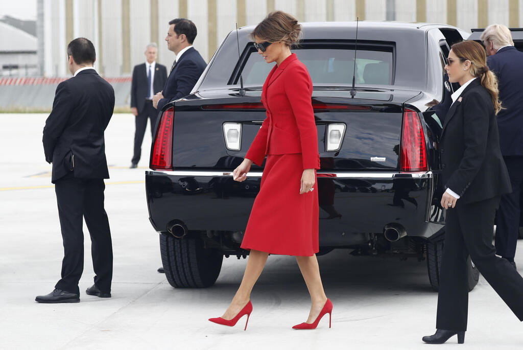 מלניה טראמפ בביקור בצרפת, 2017