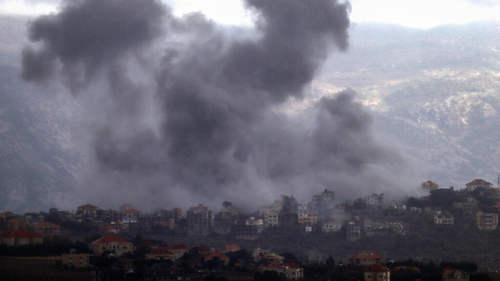 תיעוד ערבי מתקיפה בכפר רומאן באזור א-נבטיה בדרום לבנון