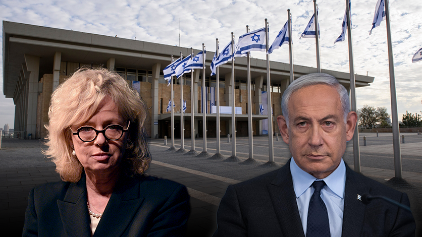 Гали Бахарав-Миара, Биньямин Нетаниягу, здание кнессета (Фото: Йоав Дудкевич, Алекс Коломойский, shutterstock) נתניהו ,גלי בהרב מיארה היועצת המשפטית לממשלה , משכן הכנסת כנסת ישראל