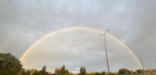 קשת מעל הספארי ברמת גן 