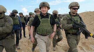 בנימין נתניהו, רונן בר, הרצי הלוי וישראל כ"ץ בביקור במסדרון נצרים שבעזה