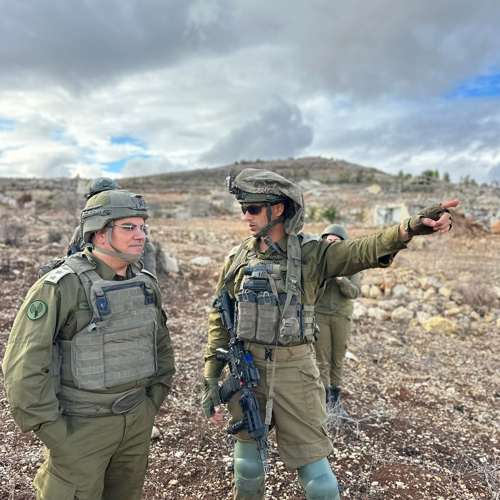 אביחי אדרעי בסיור בדרום לבנון