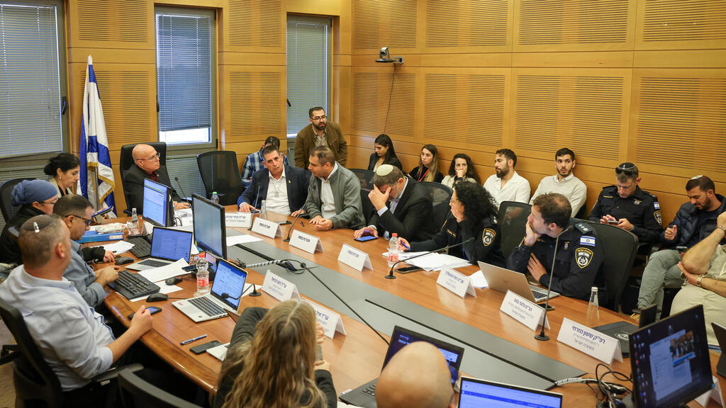 Meeting of the Knesset’s National Security Committee (Photo: Noam Moskowitz, Knesset Spokesperson) דיון דחוף בוועדה לביטחון לאומי של הכנסת בעניין איומים על נבחרי ציבור