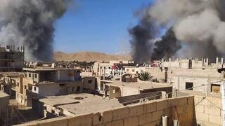 דיווח סורי על תקיפה ישראלית שכוונה לעיר תדמור באזור הכפרי המזרחי של חומס