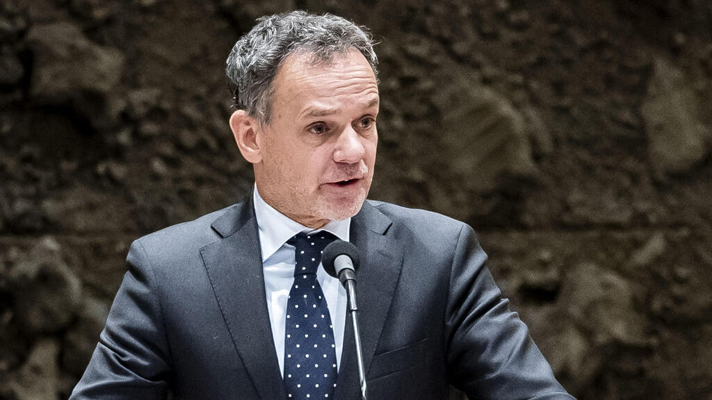 Dutch Foreign Minister Caspar Veldkamp (Photo: Remko de Waal / ANP / AFP) שר החוץ של הולנד קספר ולדקאמפ