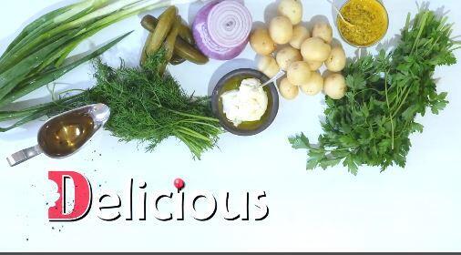 Delicious Russian potato salad 