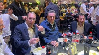 שר הבטחון ישראל כץ כ"ץ בחתונת בנו של הרב אליעזר מלמד