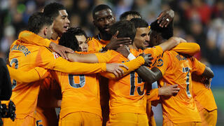 שחקני ריאל מדריד חוגגים