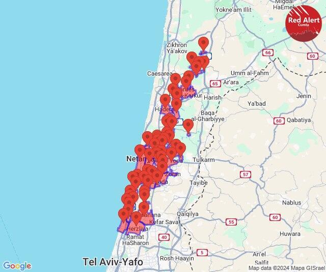 Rockets target central Israel on Sunday 