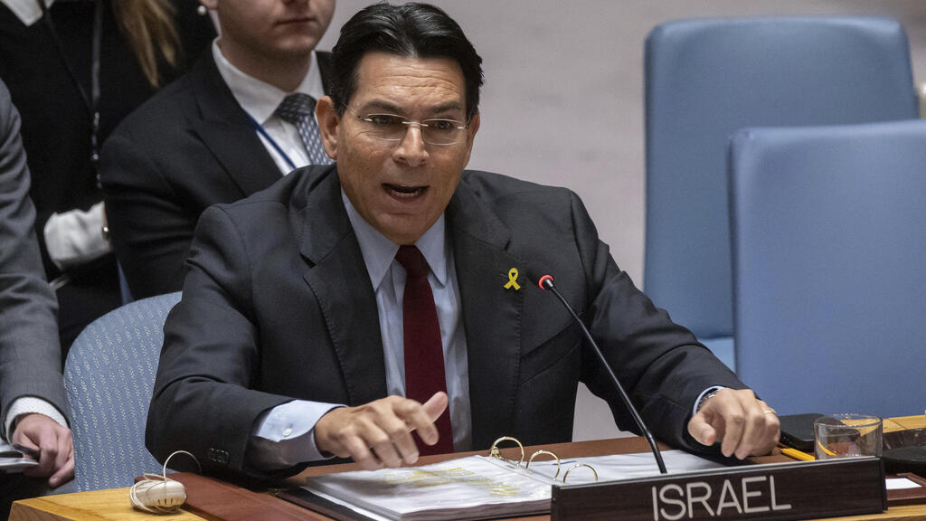  דני דנון נואם דיון מועצת הביטחון של האו"ם 