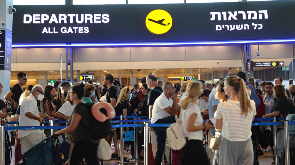 עומס נוסעים בנתב"ג