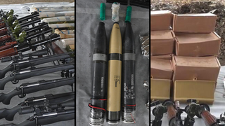 תיעוד האמל"ח האיראני שנתפס על-ידי שב"כ וצה"ל