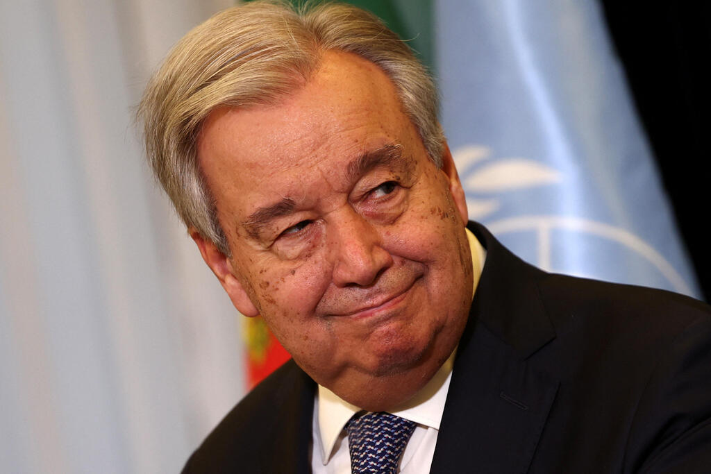 Israeli officials said no ties would be maintained with the secretary-general’s office as long as Guterres remains in charge of the organization (Photo: REUTERS/Pedro Nunes) מזכ"ל האו"ם אנטוניו גוטרש