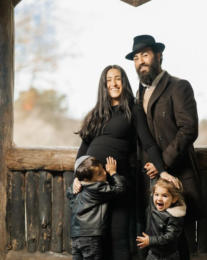 Chabad emissaries Raizel and Daniel Namdar with their children 
