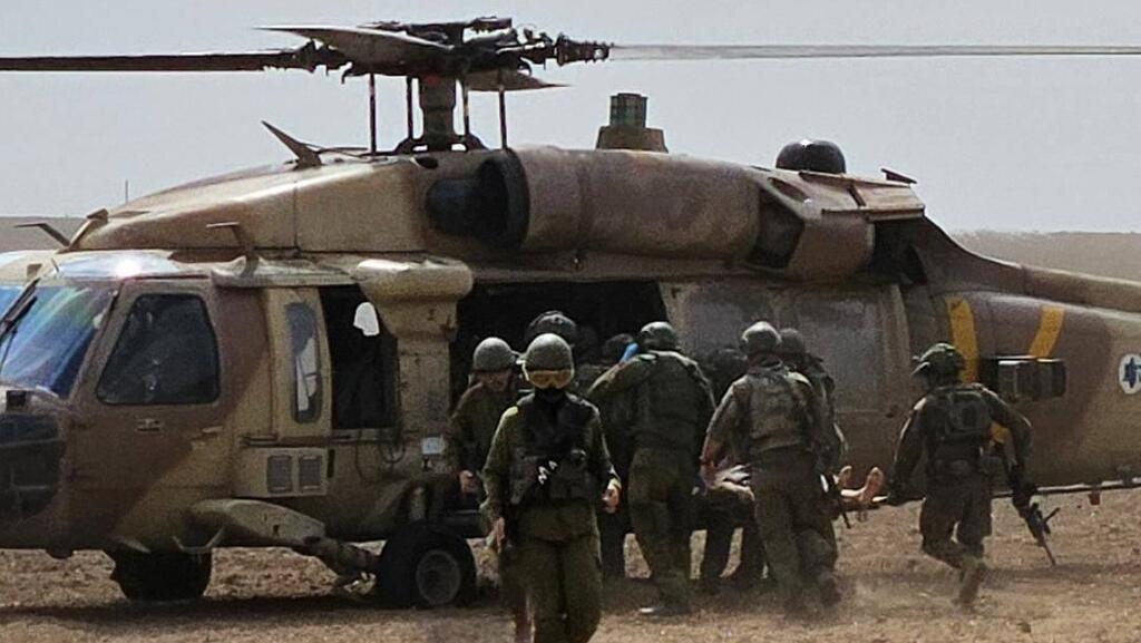  תיעוד מפעילות פלמ"ר אביב ברצועת עזה: טיפול בפצועים בשטח ופינויים מוסקים.