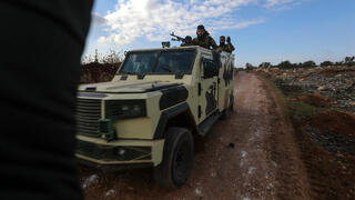 לוחמים בארגון המורדים הג'יהאדיסטי הייאת תחריר א שאם חלב סוריה