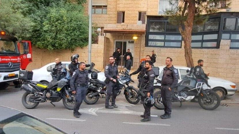 זירת האירוע בשכונת פסגת זאב שבירושלים
