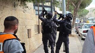 זירת האירוע בשכונת פסגת זאב שבירושלים