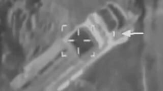 The Hezbollah truck-mounted launcher 