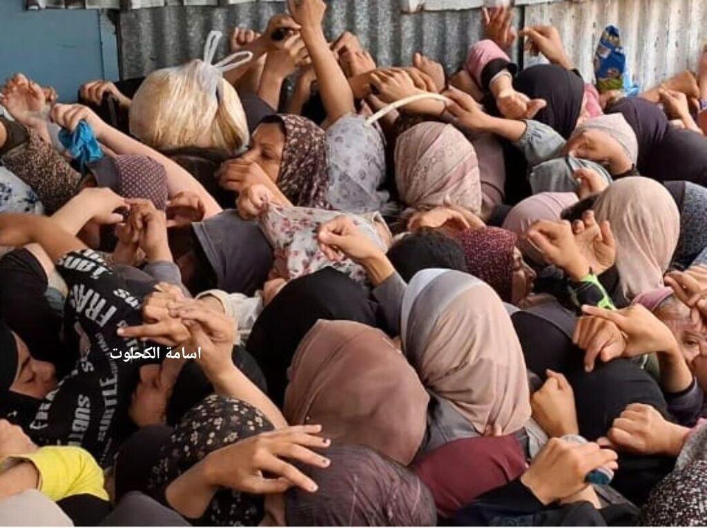 תורים לקבלת לחם ברצועת עזה