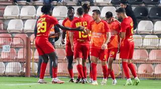 שחקני מ.ס אשדוד חוגגים