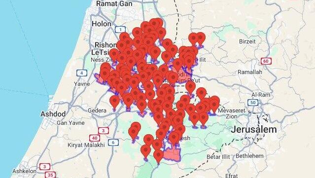 Sirens activated in central Israel on Sunday amid a ballistic missile attack from Yemen (Photo: Telegram) Sirens activated in central Israel on Sunday amid a ballistic missile attack from Yemen