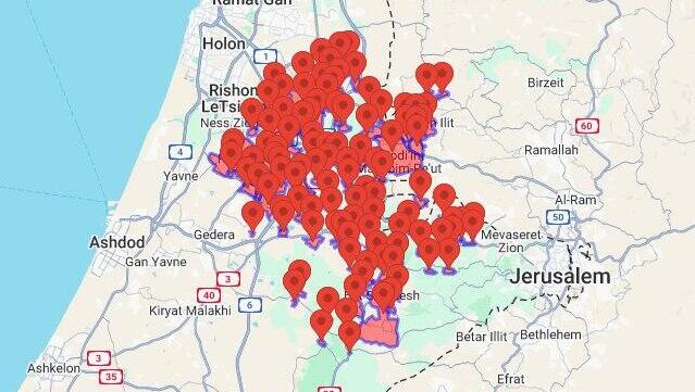 Sirens activated in central Israel on Sunday amid a ballistic missile attack from Yemen 