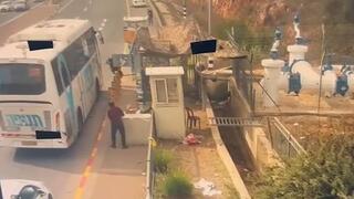 תיעוד הפיגוע בצומת גיטי אבישר בשומרון