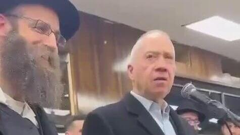יואב גלנט, שר הבטחון לשעבר במטה חב"ד בברוקלין 